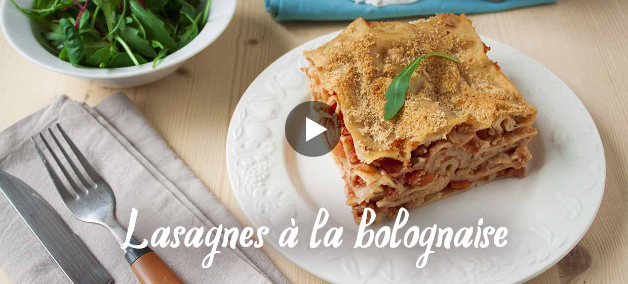 Recette lasagnes à la bolognaise