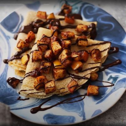 Recette cr&ecirc;pes pomme cannelle