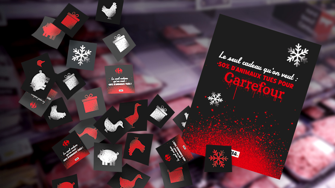 Op&eacute;ration stop cruaut&eacute; Carrrefour