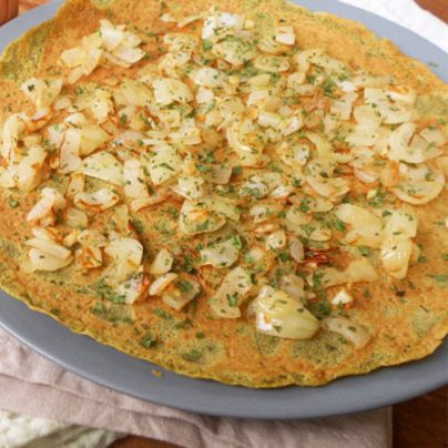 Recette cr&ecirc;pes aux oignons