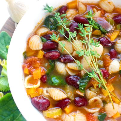 Recette soupe minestrone vegan