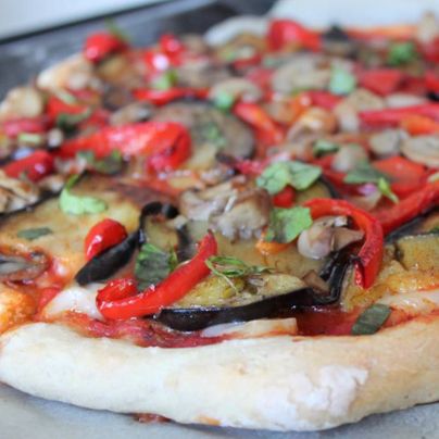 Recette pizza aubergines
