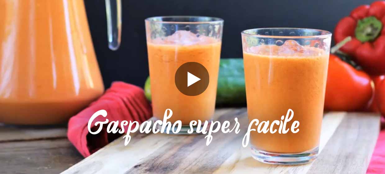 Recette de gaspacho en vid&eacute;o