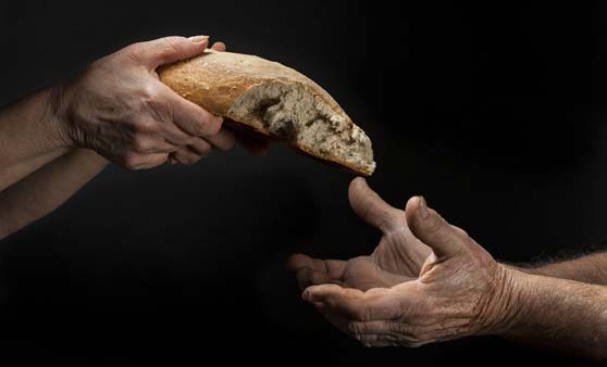 Mains et pain